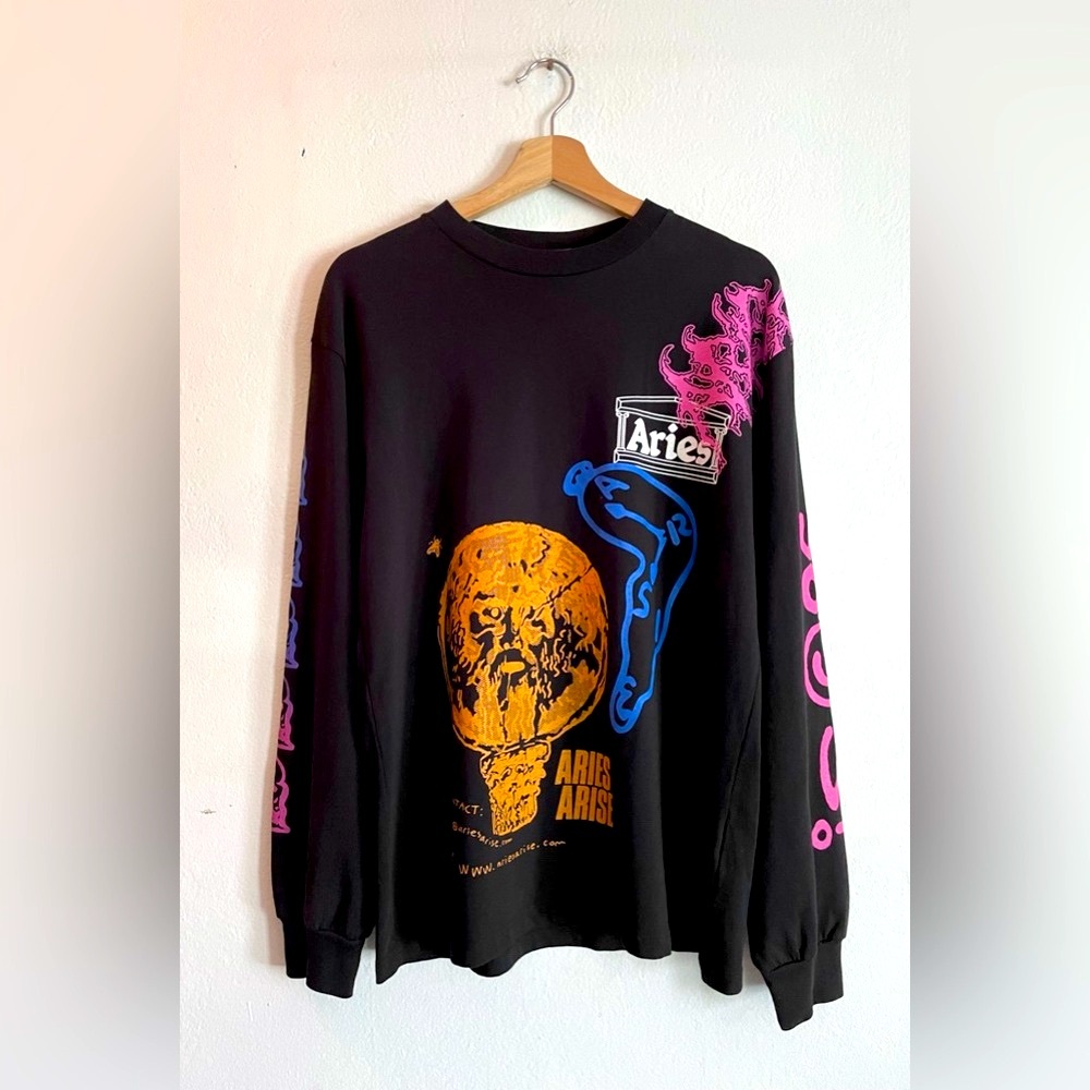 ARIES Monster Face Long Sleeve Tee